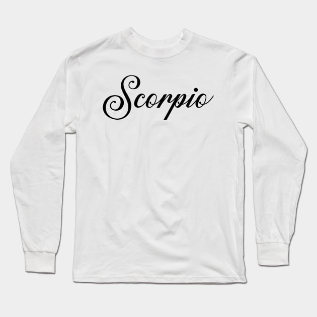 Scorpio Long Sleeve T-Shirt by TheArtism